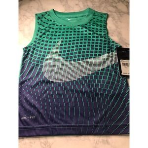Nike boys size 3T Kinetic Green Tank